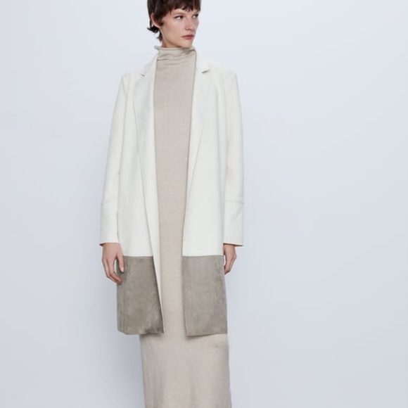 Zara | Jackets & Coats | Zara Faux Suede Coat | Poshmark
